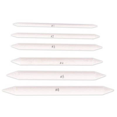 Papierwischer Set 6 Stück Blending Stump Weiß Vaessen Creative Malen Zeichnen