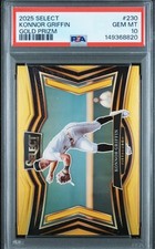 2025 Select Baseball Konnor Griffin Diamond Level Gold Prizm 04/10 PSA 10 POP 1