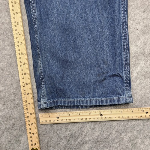 Carhartt Latzhose Jeans Herren 38x32 Blau Heavy Duty Workwear Rental TOP B11 - Bild 8 von 15