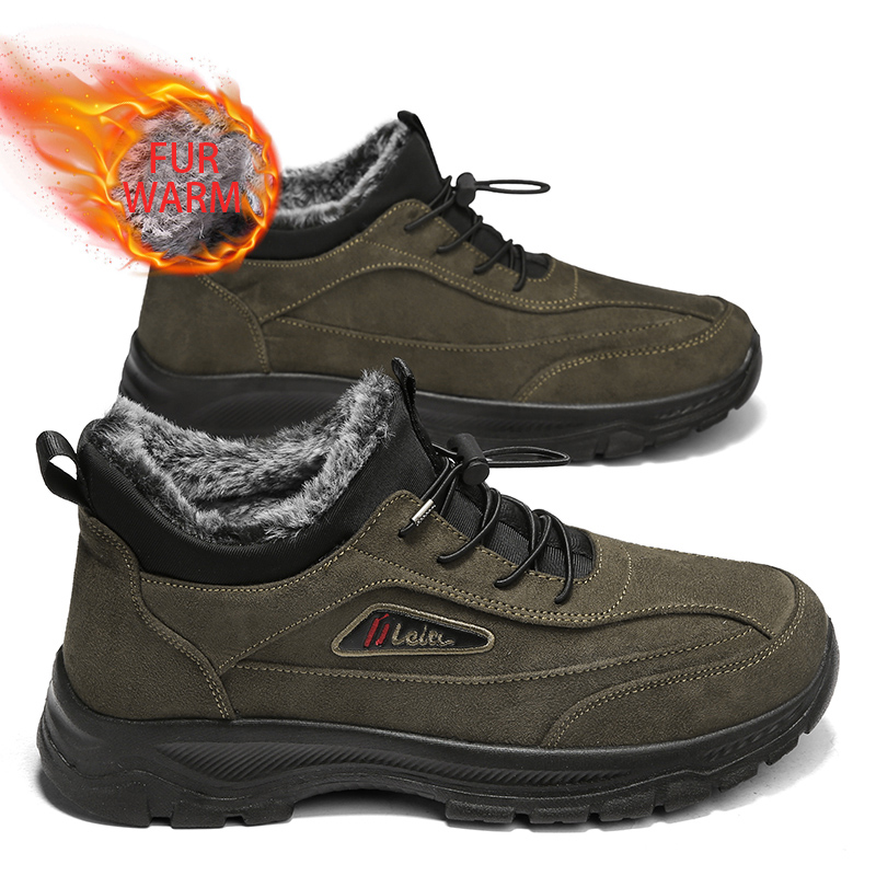 Men Winter Snow Boots Warm Waterproof Ankle Boots Outdoor Sneakers