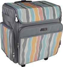 Papercraft Tote with Wheels for Scrapbook  Art Storage Organizer Case for IRIS