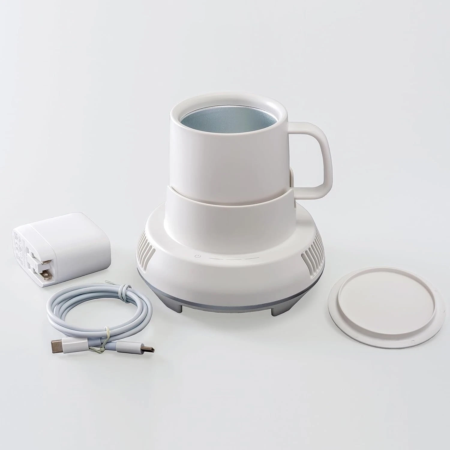 2-in-1 Coffee Warmer & Cooler for Desktop - Smart Beverage Temperature Control