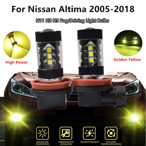 For Toyota Tundra 14-18 2Pcs H11 LED Fog Lights Driving Lamps Golden