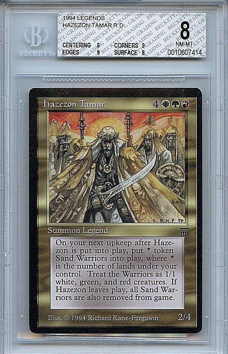 MTG Legends Hazezon Tamar BGS 8.0 (8) NM-MT card Magic the