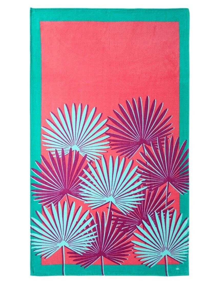 New Beach Towel Yves Delorme Cotton Velour 40x67