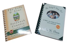 Lot of 2 Paula Deen The Lady and Sons & The Lady and Sons Too Cookbooks