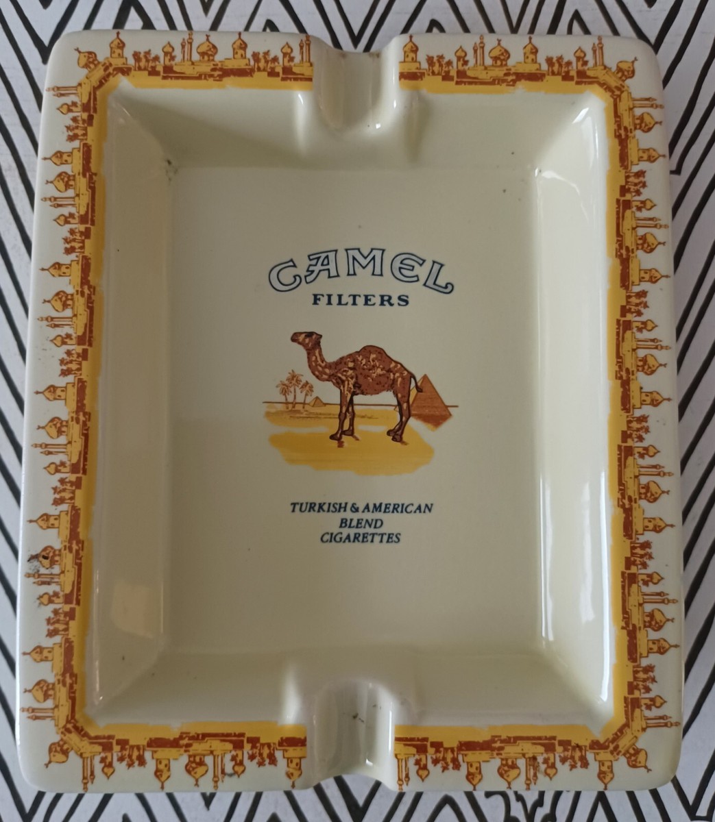 VINTAGE CAMEL FILTERS ASH TRAY 1996 Turkish Blend Cigarettes smoke