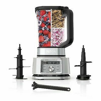 Ninja Foodi SS201 Power Blender and Food Processor in Black and Silver-image