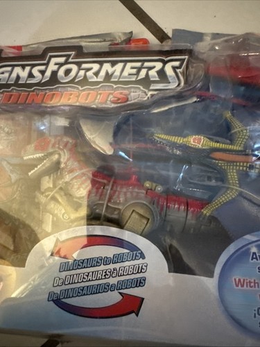 Hasbro Transformers Dinobots GRIMLOCK & TERRANOTRON Vintage 2002 New Sealed - Picture 3 of 6