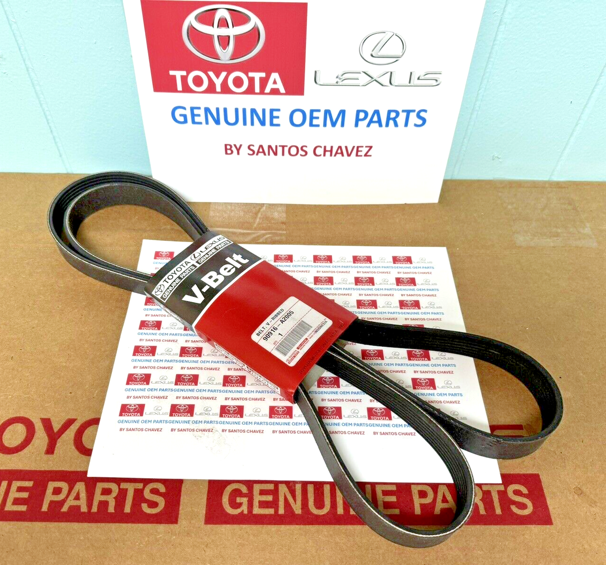 能面 中将 美品 (M5) Toyota & Scion Serpentine Drive Fan Belt GENUINE OEM PART 90916
