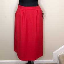 Vintage Cape Cod Match Mates Red Skirt Size 14 NWT Made In USA