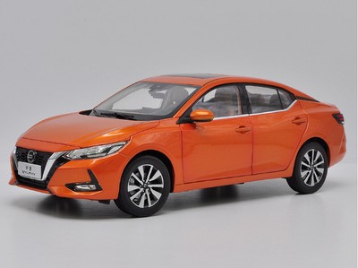 1 18 Scale Nissan Sylphy 2019 2020 Orange Diecast Car Model