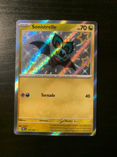 Carte Pokémon : Sonistrelle 194/091 Destinées de Paldéa Française NEUF