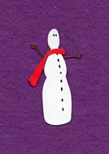 SNOWMAN 12 die cuts scrapbook cards