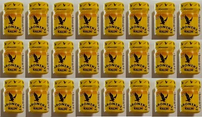 24 x Aboniki Balsam lindert Schmerzen, Schmerzen, Rückenschmerzen, Verstauchungen & Luxationen Erkältung 25g.