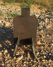 Portable AR500 IDPA IPSC Steel Shooting Target Gong Base Stand 3/8" X 7" X 12”