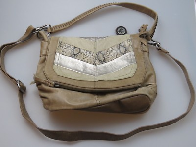 THE SAK Brown Leather Silverlake Crossbody Bag Purse Foldover