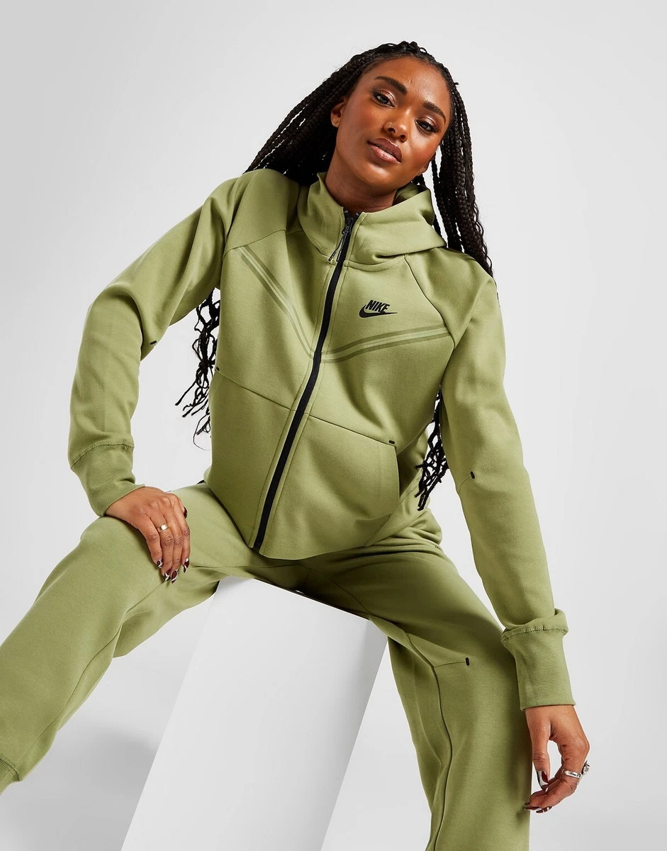 Women's Nike Tech Fleece Windrunner Tracksuit Sz S Lime Green