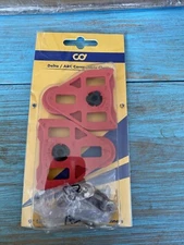 Cycling Deal RED Bike Bicycle Road Delta ARC Compatible Cleats for Peloton