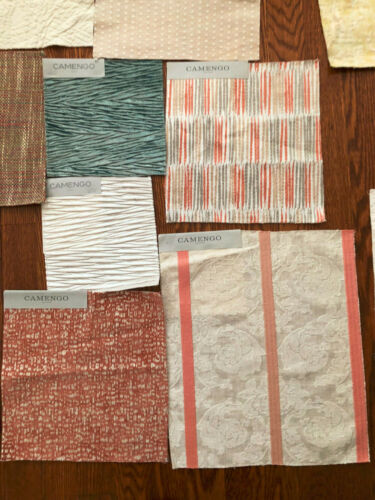 CAMENGO 18 pc Mixed Lot 7 1/2" - 14 1/2" Fabric Samples - Picture 2 of 6