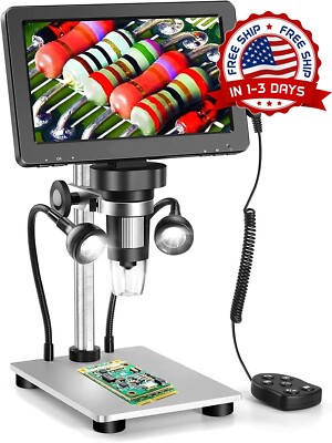 Microscopio Digital De Vídeo Electrónico Para Soldaduras De 7 Pulgadas HD NEW US