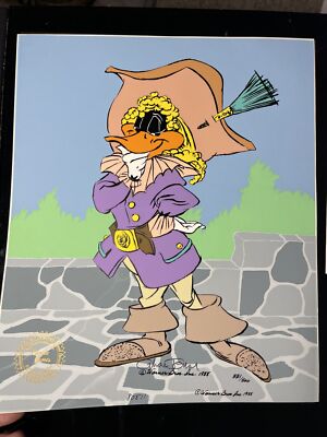 Chuck Jones Animation Cel Limited Edition Daffy Duck  Daffy Cavalier  Art WB I17
