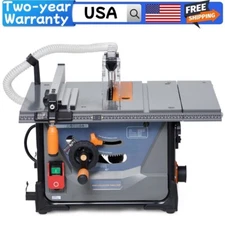 CuisinAid 8.5 inch Table Saw 5000RPM Table Saw for Jobsite 98% Vacuuming Rate