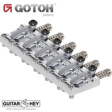 NEW Gotoh LS105 Set of 6 Steel Tremolo/Bridge Locking Saddles 10.5mm - CHROME