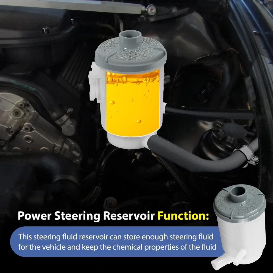 Power Steering Pump with Pulley & Reservoir Fit for 2008-2012 Honda Accord 2.4L Foto 4 de 4