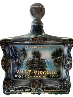 Vintage 1962 Jim Beam Blackwater Falls West Virginia Centennial Decanter 1863