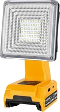 25W Cordless LED Work Light for Dewalt 18V 20V Max Battery 1500LM Jobsite Light