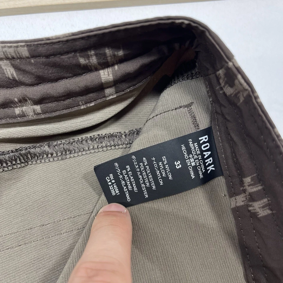 Шорты Roark Layover Trail 3.0 кофейные икигай универсальный принт мужские размер 33x7"" - Изображение 4 из 4