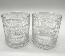 Maker's Mark Limited Edition Holiday Sweater Christmas Rocks Glass Set Of 2 KY
