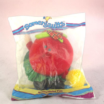 Avon Somersaults Pals Tallulah the Tomato Plush Factory Vintage 1986 Sealed NOS