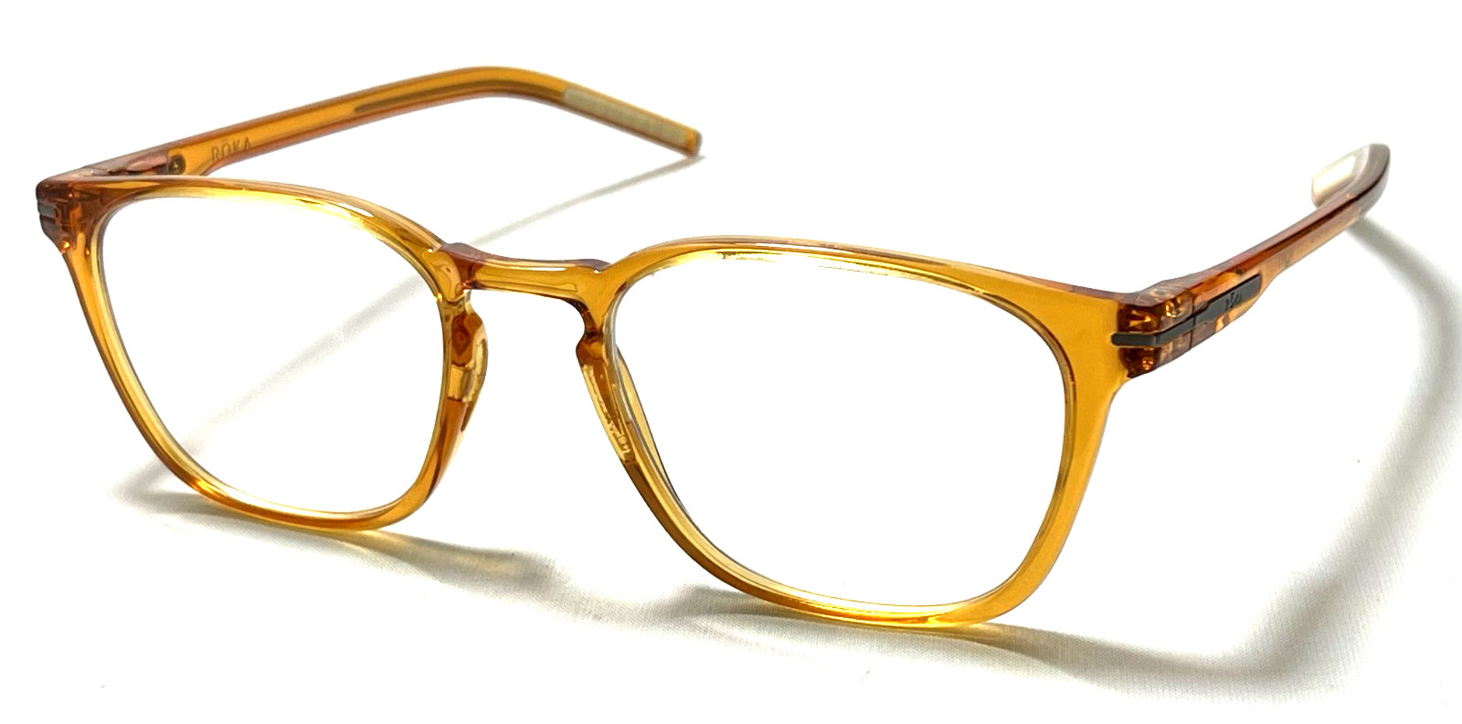 ROKA RORY E7542-0852 Bourbon Brown Plastic Rectangular Eyeglasses Frames