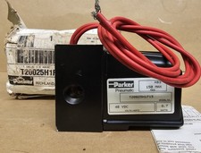 PARKER T20025H1F15, PNEUMATIC SOLENOID VALVE, 150 PSI, 48 VDC 1/4"