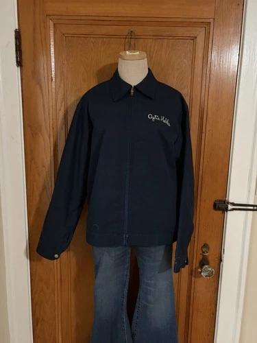 Vintage Universal Overall M&M Mars Work Jacket Mens Medium Navy Talon Zip Union video thumbnail