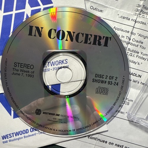 Westwood One CONCERT SERIES 2 CD UGLY KID JOE / IZZY STRADLIN NEW JUNE 7th 1993 - Picture 2 of 4