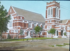Pilgrim Congregational Church, Duluth, Minnesota, Magic Lantern Glass Slide