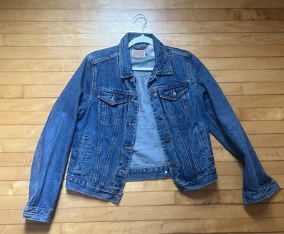 C.E. Schmidt Jean Jacket Womens Small Dark Washed Fit For Her Workwear Denim