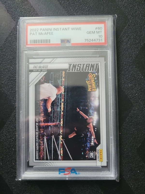 2022 Panini Instant WWE Pat McAfee #60 Summer Slam Rookie Card RC /684 PSA 10