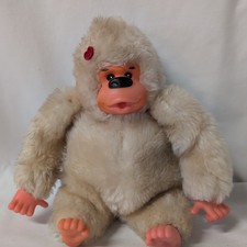 Gonga Vintage 1980  s Russ Baby Thumb Sucking Gorilla Plush Tan Monkey Ape