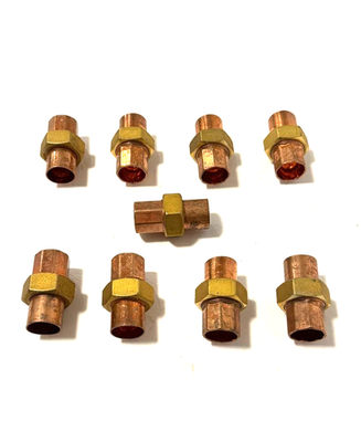#ad 9 Pcs EPC 3 4quot; Copper Pressure Unions Fittings $39.95