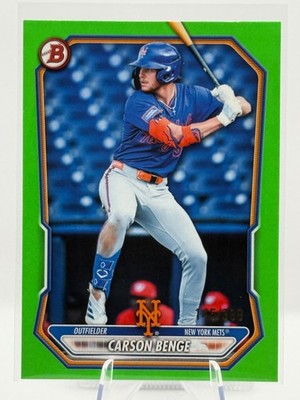 2026 Bowman #BP-111 Carson Benge Prospects Neon Green #/399
