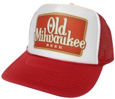 Old Milwaukee Beer Foam Front Trucker Hat Snapback Mesh Cap Retro