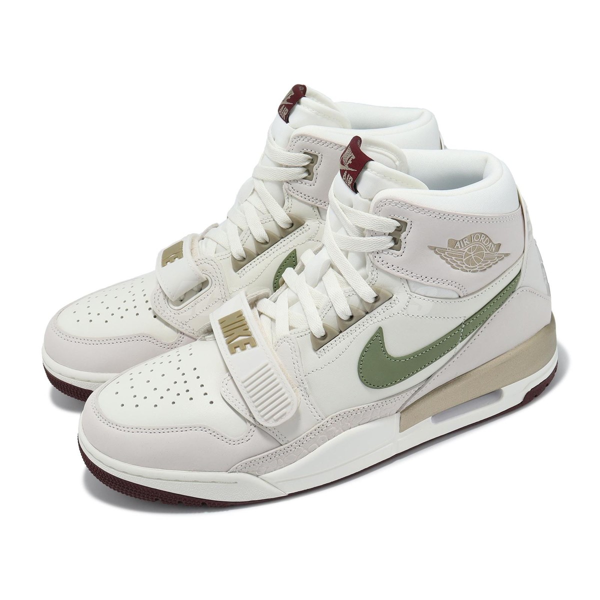 Nike Air Jordan Legacy 312 Light Khaki Nedium Olive Red Men Casual