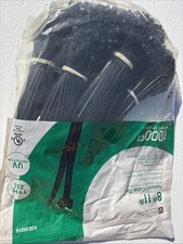 1000 Cable Ties 8" 750ct N 11 250 Ct 75lb , UV Protection, Outdoor New In Box