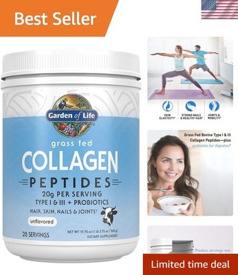 Grass-Fed Collagen Peptides Powder - Beauty & Joint Support, 28 Servings