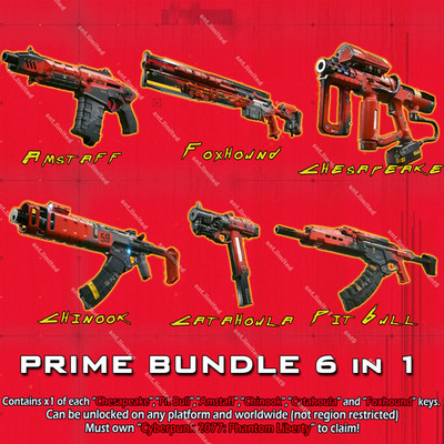 Cyberpunk 2077: Phantom Liberty - Prime Bundle 6 in 1 (ALL Platforms)