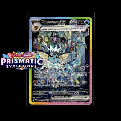 Pokemon Prismatic Evolutions: Choose Your Card! Reverse Holo/Holo EX Full Art NM